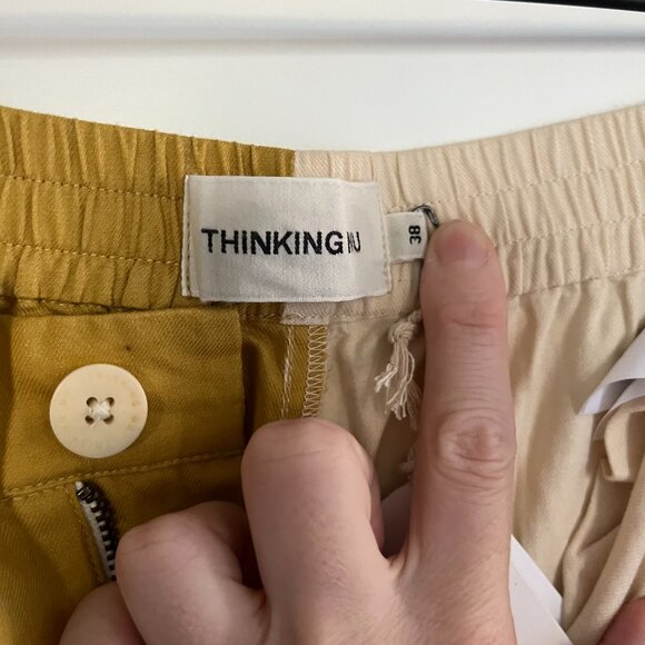 Thinking Mu NWT Mariam Patchwork Pants -Yellow, Size EU 38/US 6 - Picture 6 of 16